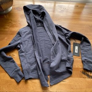 NWT [xs] KDeer Hooded drape cardigan